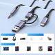 4. Adapter audio Ugreen z funkcją ładowania 2w1 USB-C - USB-A/C + minijack - czarny