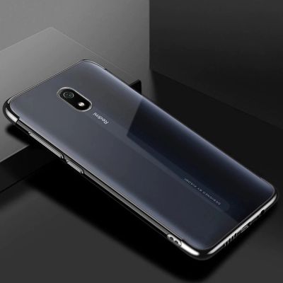 2. Clear Color case żelowy pokrowiec etui z metaliczną ramką Xiaomi Redmi 8A czarny
