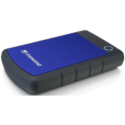 2. Transcend 2TB StoreJet 25H3 zewnętrzny dysk twarde 2.5" Micro-USB B 3.2 Gen 1 (3.1 Gen 1) Czarny, Niebieski