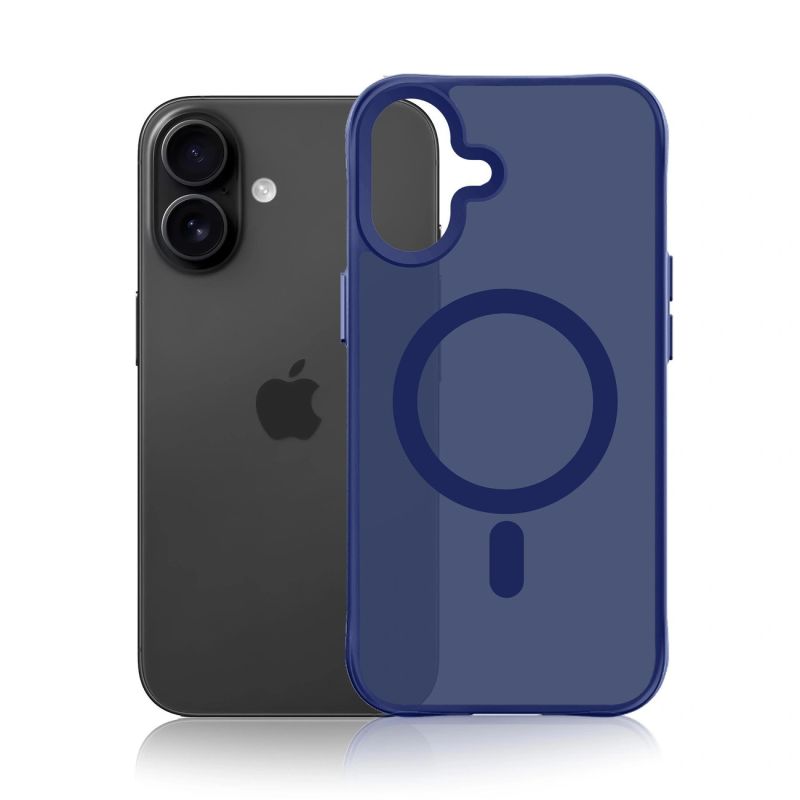 3. Etui 3mk Smoke MagCase na iPhone 16 - niebieskie-półprzezroczyste