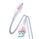 3. Kabel Joyroom S-A42 Crystal-Clear Series 3A USB-A - USB-C 1,2m - biały