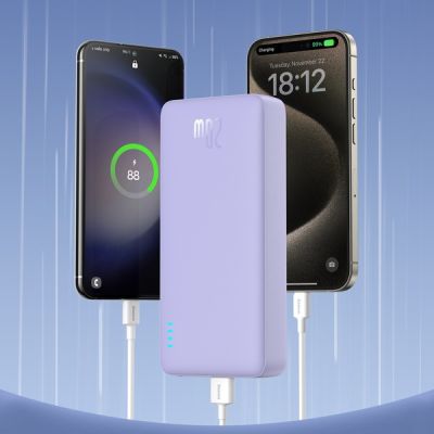 2. BASEUS POWERBANK AIRPOW 20000MAH 20W (FIOLETOWY)
