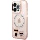 2. Etui Karl Lagerfeld Karl&Choupette Aluminium MagSafe na iPhone 14 Pro Max - różowe