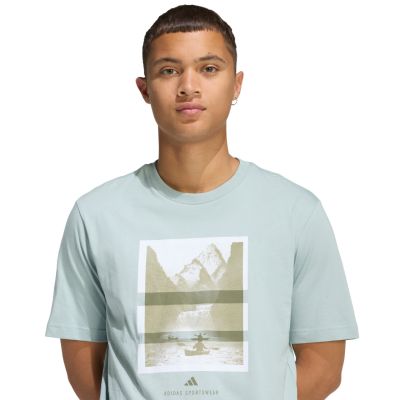 4. Koszulka męska adidas Outdoor Kayaking Graphic miętowa KG5409