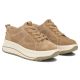 4. Skórzane sneakersy na platformie beżowe Filippo  DP7959