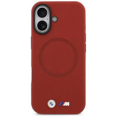 3. Etui BMW M FW Metal Logo MagSafe na iPhone 17 - czerwone