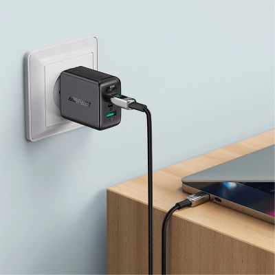 6. Acefast kabel MFI USB Typ C - Lightning 1,2m, 30W, 3A czarny (C6-01 Black)