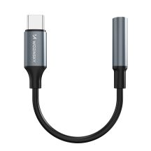 Adapter Wozinsky WACM-01 USB-C - mini jack 3,5mm - czarny