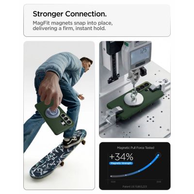 10. Etui Spigen Nano Pop Mag MagSafe na Samsung Galaxy S26 Ultra - zielone