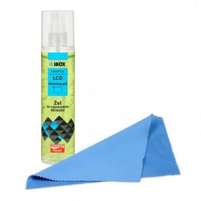 3. Zestaw akcesoriów IBOX ŻEL+MIKROFIBRA DO EKRANÓW LCD 250ML CHGG2