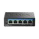5. 5-portowy wielogigabitowy przełącznik biurkowy D-Link 2,5G - niezarządzalny - L2 - 2.5G Ethernet (100/1000/2500)