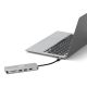 9. Port Designs 900164 stacja dokująca Przewodowa USB 3.2 Gen 1 (3.1 Gen 1) Type-C Stal nierdzewna