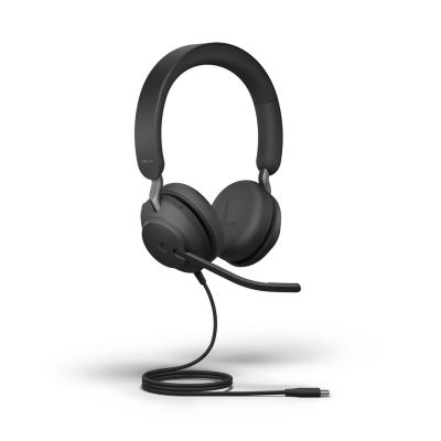 4. Słuchawki nauszne Jabra Evolve2 40 SE MS Stereo, USB-C, czarne