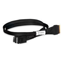 Kabel wewnętrzny SAS ICY Dock MB206L-B - 8i Slim SAS (SFF-8654) (M) do 4i OCuLink (SFF-8611) - 50cm - do ToughArmor MB699VP-B V2, MB699VP-B V3, MB720MK-B V2, MB852M2PO-B