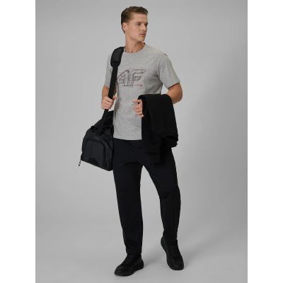 4. T-shirt regular z nadrukiem męski 4F 4FRSS26TTSHM3989-10S