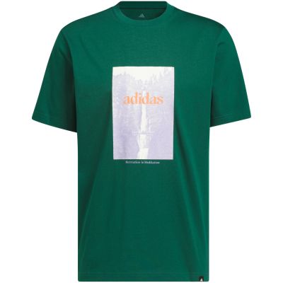 2. Koszulka męska adidas Waterfall Graphic zielona KS2173