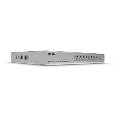 Przełącznik KVM LINDY 8 portów VGA, USB i PS/2 Combo