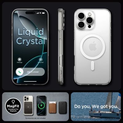13. Etui Spigen Liquid Crystal MagSafe na iPhone 16 Pro Max - przezroczyste