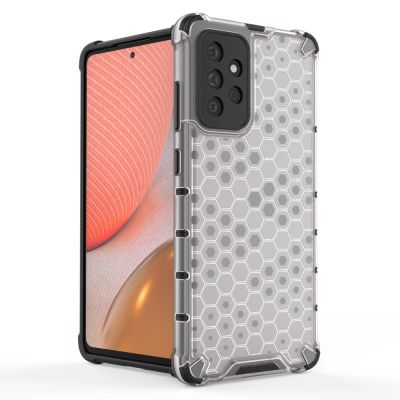 2. Honeycomb etui pancerny pokrowiec z żelową ramką Samsung Galaxy A72 4G niebieski