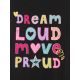 9. T-shirt loose z nadrukiem dziewczęcy 4F 4FJRSS26TTSHF4137-20S