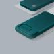 17. Nillkin Qin Cloth Pro Case etui do iPhone 14 Plus osłona na aparat kabura pokrowiec obudowa z klapką niebieski