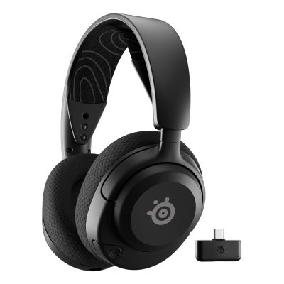 9. Seria SteelSeries | Zestaw słuchawkowy do gier | Arctis Nova 5 | Łączność Bluetooth | Nauszne | Mikrofon | Redukcja szumów | Łączność bezprzewodowa | Czarny
