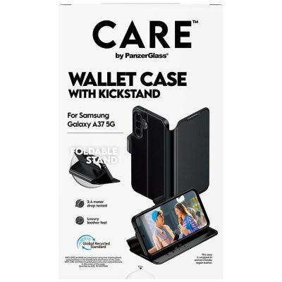 3. Etui CARE by PanzerGlass Feature Wallet Kickstand na Samsung Galaxy A37 - czarne