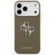 3. Etui Guess Grained Big 4G Classic Logo na iPhone 17 Pro Max - brązowe