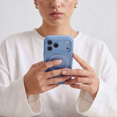 10. Etui Tech-Protect MagOne CC MagSafe + Szkło hartowane 2-Pack na iPhone 18 Pro Max / 17 Pro Max - przezroczysto-błękitne