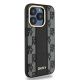 4. Etui DKNY Leather Checkered Mono Pattern MagSafe na iPhone 15 Pro - czarne