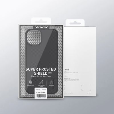 5. Nillkin Super Frosted Shield Pro etui iPhone 14 Plus pokrowiec na tył plecki niebieski
