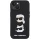 3. Etui Karl Lagerfeld Silicone Karl&Choupette Head na iPhone 15 Plus / 14 Plus - czarne