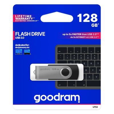 5. Pendrive GoodRam UTS3-1280K0R11 (128GB; USB 3.0; kolor czarny)