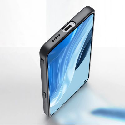 10. Dux Ducis Fino etui pokrowiec pokryty nylonowym materiałem Oppo Reno7 Pro 5G czarny