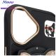 10. Etui Nimmy Glasses Cool nag MagSafe na iPhone 16 - czarne