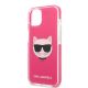 6. Etui Karl Lagerfeld Choupette Head na iPhone 13 mini - fuksjowy