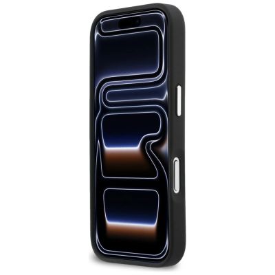 5. Etui Karl Lagerfeld IML Glitter KL Diamond Logo na iPhone 17 Pro - czarne