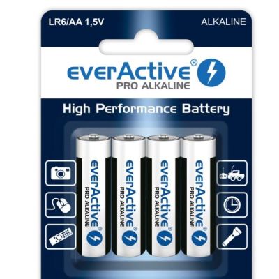 Baterie LR6 everActive AA blister 4 sztuki