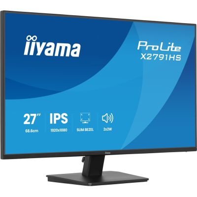 25. iiyama ProLite X2791HS-B1 monitor komputerowy 68,6 cm (27") 1920 x 1080 px Full HD LED Czarny