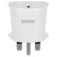 7. SAVIO ADAPTER PODRÓŻNY GNIAZDO GLOBALNE - WTYK UK AP-05
