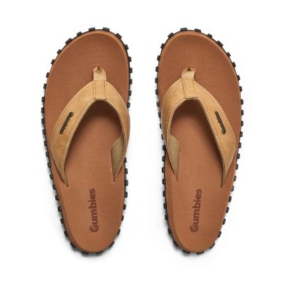 7. Japonki Gumbies Vegovert Flip-Flops Unisex Tan M GU-FFVEG128