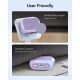 7. Etui ESR Orbit Halolock MagSafe na AirPods Pro - fioletowe
