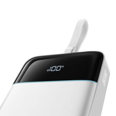 3. Powerbank Cuktech LPB252N 120 W 25000 mAh z wbudowanym kablem USB-C - biały