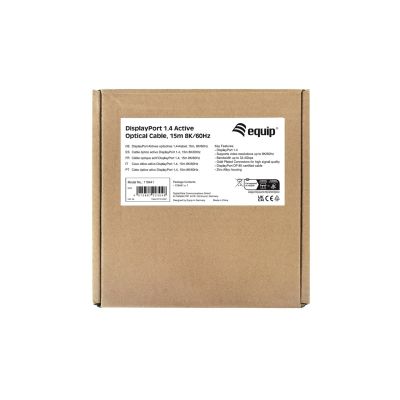 6. Wyposażenie - Kabel DisplayPort - DisplayPort (M) do DisplayPort (M) - DisplayPort 1.4 - 15.0m - Aktywny, Obsługuje 8K 30 Hz (7680 x 4320) - (119441)