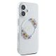 4. Etui Guess IML Flowers Wreath MagSafe na iPhone 16 Plus - przezroczyste