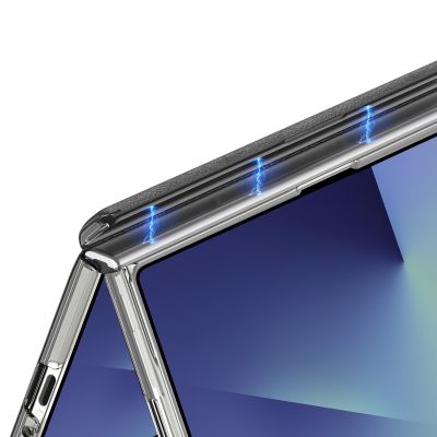 10. Etui Dux Ducis Stex na Samsung Galaxy Z Fold 7z podstawką 360° - czarne