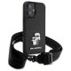 3. Etui Karl Lagerfeld Saffiano Karl&Choupette Metal Pin CBDY Strap na iPhone 16 - czarne