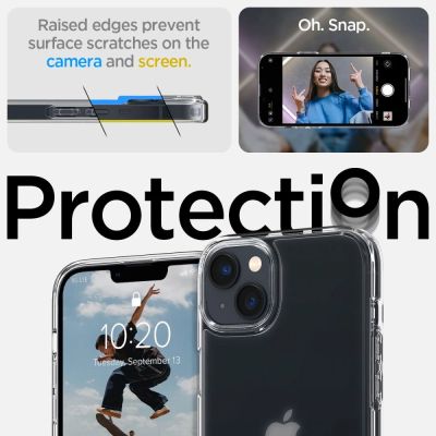 8. Etui Spigen Ultra Hybrid na iPhone 14 Plus - matowo-przezroczyste
