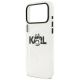 6. Etui Karl Lagerfeld IML Choupette Sketch Logo MagSafe na iPhone 17 Pro - przezroczyste