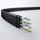 7. Kabel Ugreen NW102 50174 płaski sieciowy LAN Ethernet Cat. 6 2m - czarny